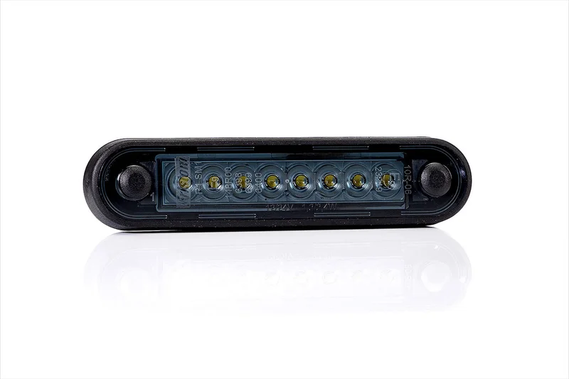 LED-Dunkelmarkierungsleuchte eingebaut/lang bernsteinfarben 12-24v 0,15m.