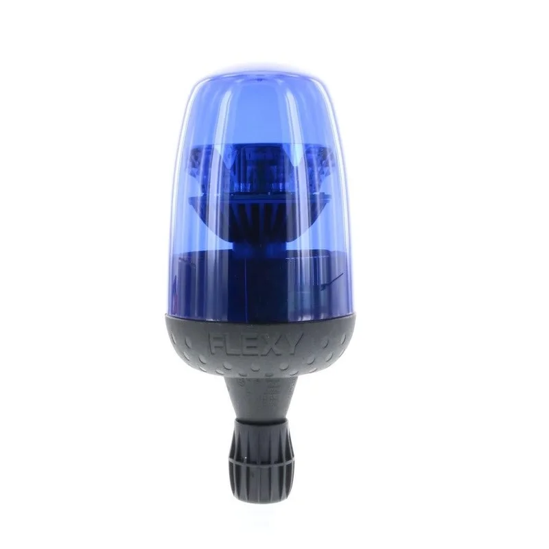LED R65 zwaailamp blauw 12/24v flexi DIN enkele flits | D14733