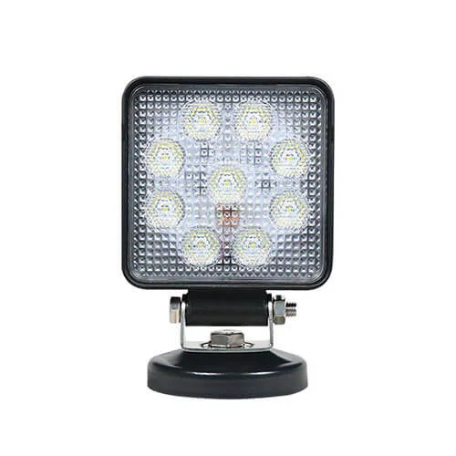 LED Werklamp 13,5 watt / 1710 lumen 9 - 36V m.voet + s.plug | 10015BMP-MM