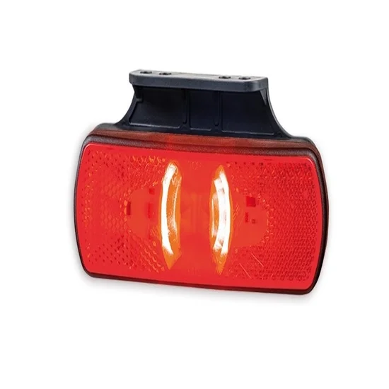 Indicatore luminoso a LED rosso con staffa | 12-24v | 50 cm. di cavo | MV-3350R