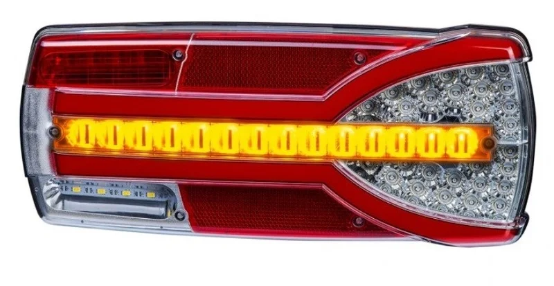 Rechts | LED achterlicht dynamisch knipperlicht | 12-24v | 7-PIN AMP connector | V14C7-902B7