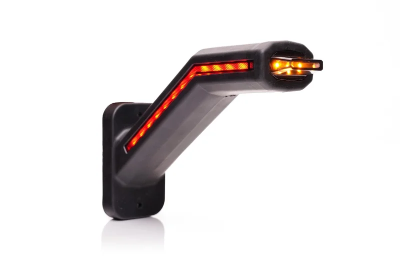 Luce di posizione a LED sinistra incl. luce lampeggiante, lente scura 12-24v