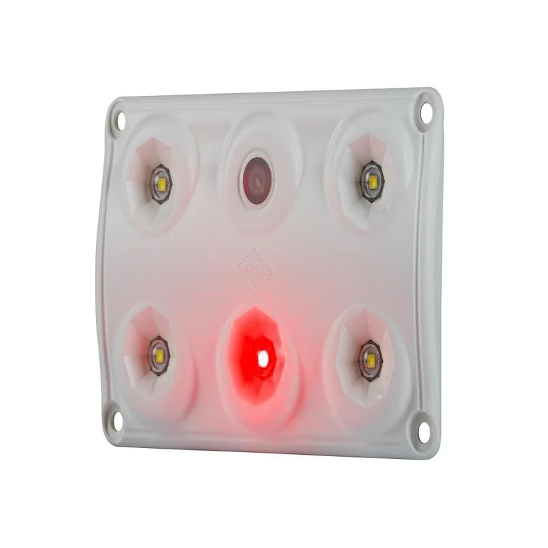 LED interieurlamp / Touch / Rood/wit / 5000K / 12/24v / IP65 | BTS-1500RW