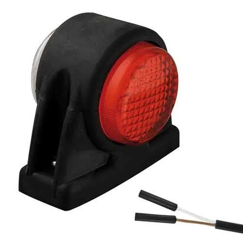 LED side marker light with short stem | 12-24v | 20cm. cable | 2-PIN connector | 1005RWM2P