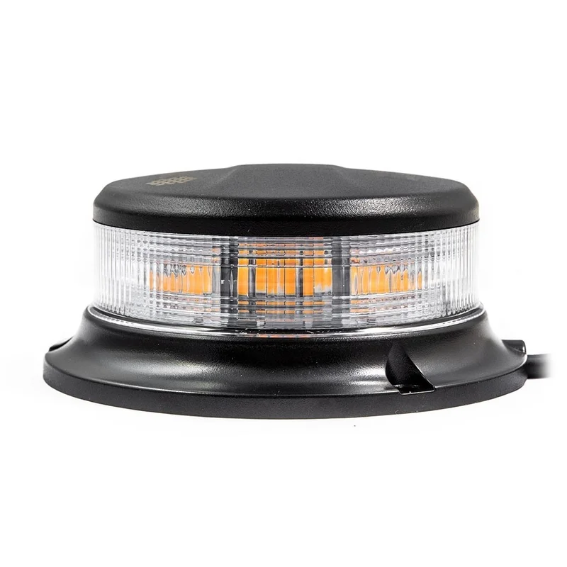 LED-Taschenlampe | bernsteinfarben | mit klarer Linse | 12-24v | R65 | 3-Schrauben | S07ZL601AC