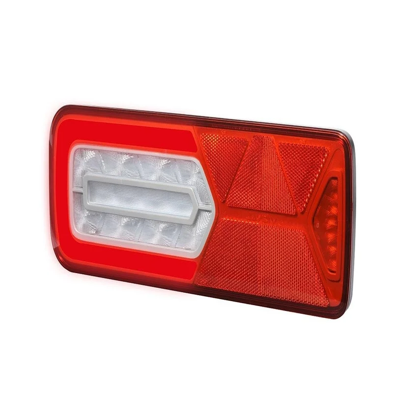 Left | LED Trailer rear light Glow LC12 | 24v | 7-PIN + 4x SuperSeal | 161280