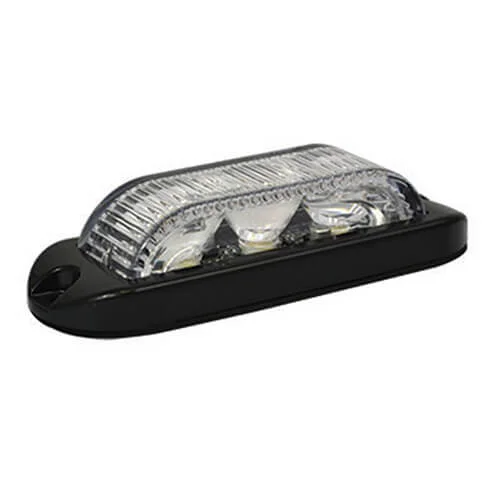 LED-Taschenlampe 3 LEDs | Bernstein | 180 Grad | 10-30v | LED3DVA180
