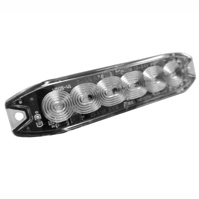 R65 Slimline LED warning light 6 LEDs Amber 10 - 30V | S07F6100.1