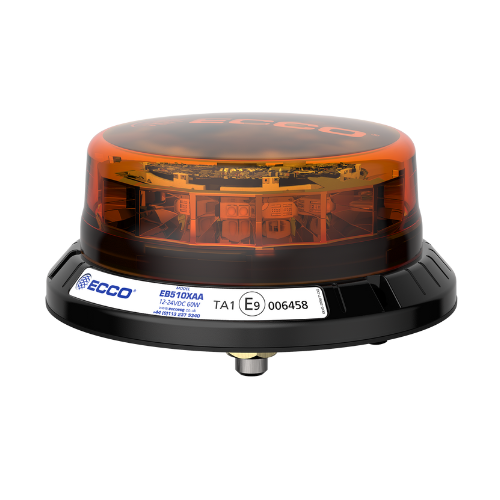 LED R65 Beacon Light 12-24v Amber / CISPR25 / IP69K 1-Bolt | EB5101AA