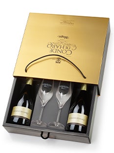 Cava Conde de Haro box 2x75cl + 2 glazen